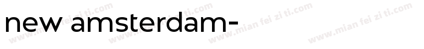 new amsterdam字体转换